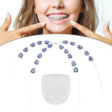 Maxbell 2x Temporary Tooth Decoration Brace Accessory Brace Chain Ligature Ties Dark Blue