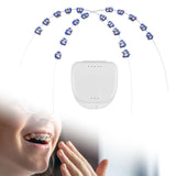 Maxbell 2x Temporary Tooth Decoration Brace Accessory Brace Chain Ligature Ties Dark Blue