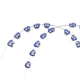 Maxbell 2x Temporary Tooth Decoration Brace Accessory Brace Chain Ligature Ties Dark Blue