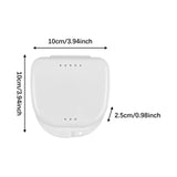 Maxbell 2x Temporary Tooth Decoration Brace Accessory Brace Chain Ligature Ties Light Blue