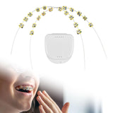 Maxbell 2x Temporary Tooth Decoration Brace Accessory Brace Chain Ligature Ties Yellow