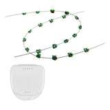 Maxbell 2x Temporary Tooth Decoration Brace Accessory Brace Chain Ligature Ties Green