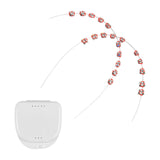 Maxbell 2x Temporary Tooth Decoration Brace Accessory Brace Chain Ligature Ties Red