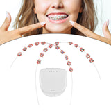 Maxbell 2x Temporary Tooth Decoration Brace Accessory Brace Chain Ligature Ties Red