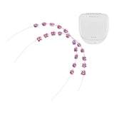 Maxbell 2x Temporary Tooth Decoration Brace Accessory Brace Chain Ligature Ties Pink