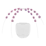 Maxbell 2x Temporary Tooth Decoration Brace Accessory Brace Chain Ligature Ties Pink