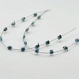 Maxbell Temporary Tooth Decoration with Metal Wires Fashionable Brace Chain Blue