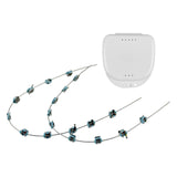 Maxbell Temporary Tooth Decoration with Metal Wires Fashionable Brace Chain Blue