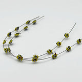 Maxbell Temporary Tooth Decoration with Metal Wires Fashionable Brace Chain Yellow