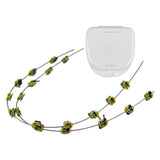 Maxbell Temporary Tooth Decoration with Metal Wires Fashionable Brace Chain Yellow