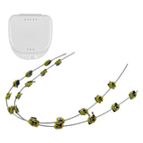 Maxbell Temporary Tooth Decoration with Metal Wires Fashionable Brace Chain Yellow