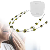 Maxbell Temporary Tooth Decoration with Metal Wires Fashionable Brace Chain Yellow