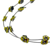 Maxbell Temporary Tooth Decoration with Metal Wires Fashionable Brace Chain Yellow