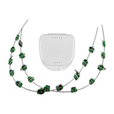 Maxbell Temporary Tooth Decoration with Metal Wires Fashionable Brace Chain Green