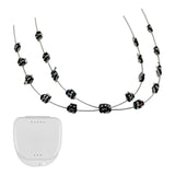 Maxbell Temporary Tooth Decoration with Metal Wires Fashionable Brace Chain Black