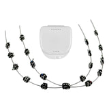 Maxbell Temporary Tooth Decoration with Metal Wires Fashionable Brace Chain Black