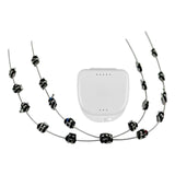 Maxbell Temporary Tooth Decoration with Metal Wires Fashionable Brace Chain Black