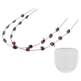 Maxbell Temporary Tooth Decoration with Metal Wires Fashionable Brace Chain Pink