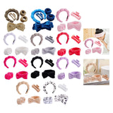 Maxbell Headband and Wristband Set Gift for Women and Girls Trendy Skincare Headband Dark Brown