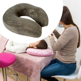 Maxbell Napping Pillow U Shape Comfortable Washable Neck Pad for Airplane Office Car