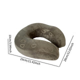 Maxbell Napping Pillow U Shape Comfortable Washable Neck Pad for Airplane Office Car