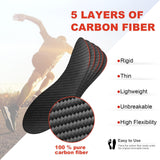 Maxbell Carbon Fiber Insoles Arch Support Inserts for Baseball Shoes Athletic Soccer 43