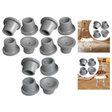 Maxbell 4x Replacement Feet for Shower Chair Bath Seat Sturdy for Tub Transfer Bench 2.2cm