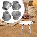 Maxbell 4x Replacement Feet for Shower Chair Bath Seat Sturdy for Tub Transfer Bench 2.5cm