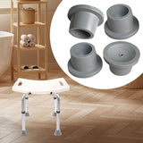 Maxbell 4x Replacement Feet for Shower Chair Bath Seat Sturdy for Tub Transfer Bench 3.2cm