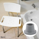 Maxbell 4x Replacement Feet for Shower Chair Bath Seat Sturdy for Tub Transfer Bench 3.2cm