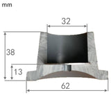 Maxbell 4x Replacement Feet for Shower Chair Bath Seat Sturdy for Tub Transfer Bench 3.2cm