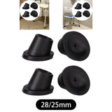 Maxbell 4Pcs Replacement Feet Accessories for Commode Chair Universal Chair Leg Cap 28mm