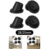 Maxbell 4Pcs Replacement Feet Accessories for Commode Chair Universal Chair Leg Cap 28mm