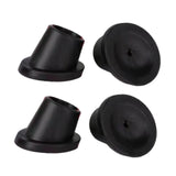Maxbell 4Pcs Replacement Feet Accessories for Commode Chair Universal Chair Leg Cap 28mm