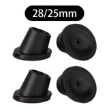 Maxbell 4Pcs Replacement Feet Accessories for Commode Chair Universal Chair Leg Cap 28mm