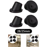 Maxbell 4Pcs Replacement Feet Accessories for Commode Chair Universal Chair Leg Cap 28mm