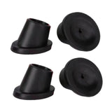 Maxbell 4Pcs Replacement Feet Accessories for Commode Chair Universal Chair Leg Cap 25mm