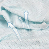 Maxbell Underarm Sweat Vest Women Yoga Reusable for Sweating Armpit Sweatproof Shirt Light Blue M