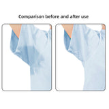 Maxbell Underarm Sweat Vest Women Yoga Reusable for Sweating Armpit Sweatproof Shirt Light Blue M