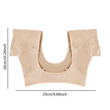 Maxbell Underarm Sweat Vest Women Yoga Reusable for Sweating Armpit Sweatproof Shirt Skin M