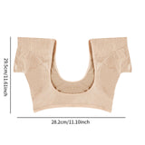 Maxbell Underarm Sweat Vest Women Yoga Reusable for Sweating Armpit Sweatproof Shirt Skin L