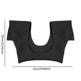 Maxbell Underarm Sweat Vest Women Yoga Reusable for Sweating Armpit Sweatproof Shirt Black M