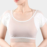 Maxbell Underarm Sweat Vest Elastic Breathable for Fitness Women Girl Ladies T Shirt M White