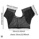 Maxbell Underarm Sweat Vest Elastic Breathable for Fitness Women Girl Ladies T Shirt M Black