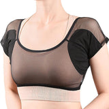 Maxbell Underarm Sweat Vest Elastic Breathable for Fitness Women Girl Ladies T Shirt XL Black