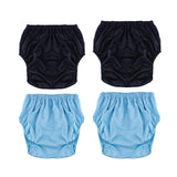 Maxbell Incontinence Adult Cloth Diaper Undewears for Elderly Disabled Woman and Man Black XS