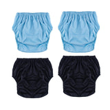 Maxbell Incontinence Adult Cloth Diaper Undewears for Elderly Disabled Woman and Man Black XS