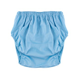Maxbell Incontinence Adult Cloth Diaper Undewears for Elderly Disabled Woman and Man Blue XS