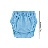 Maxbell Incontinence Adult Cloth Diaper Undewears for Elderly Disabled Woman and Man Blue XS
