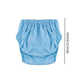 Maxbell Incontinence Adult Cloth Diaper Undewears for Elderly Disabled Woman and Man Blue S